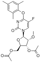 3',5'-DI-O-ACETYL-5-FLUORO-2'-O-METHYL-O4-(2,4,6-TRIMETHYLPHENYL)URIDINE CAS#: 869355-32-8
