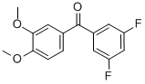 3,5-DIFLUORO-3',4'-DIMETHOXYBENZOPHENONE CAS#: 844885-19-4