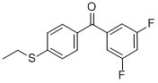 3,5-DIFLUORO-4'-(ETHYLTHIO)BENZOPHENONE CAS#: 844885-23-0