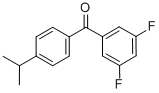 3,5-DIFLUORO-4'-ISO-PROPYLBENZOPHENONE CAS#: 844885-09-2