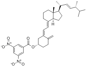 3,5-Dinitro-benzoic acid-4-methylene-3-{2-[7a-methyl-1-(1,4,5-trimethyl-hex-2-enyl)-octahydro-inden-4-ylidene]-ethylidene}-cyclohexyl ester(Vitamin D2-3',5'-dinitrobenzoate) CAS#: 859928-95-3