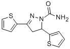 3,5-Di(thiophenyl-2-yl)-4,5-dihydro-1H-pyrazole-1-carboxamide CAS#: 885269-97-6