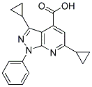 3,6-DICYCLOPROPYL-1-PHENYL-1 H-PYRAZOLO[3,4-B ]PYRIDINE-4-CARBOXYLIC ACID CAS#: 886503-22-6