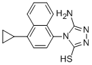 3H-1,2,4-Triazole-3-thione, 5-amino-4-(4-cyclopropyl-1-naphthalenyl)-2,4-dihydro CAS#: 878671-96-6