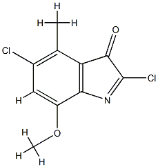 3H-Pseudoindol-3-one,  2,5-dichloro-7-methoxy-4-methyl-  (5CI) CAS#: 857228-97-8