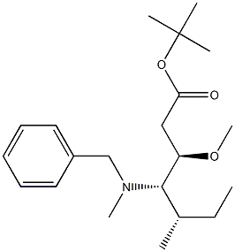 (3R,4S,5S)-tert-butyl 4-(benzyl(methyl)amino)-3-methoxy-5-methylheptanoate CAS#: 870640-64-5