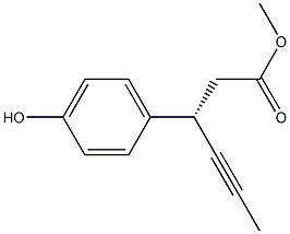 (3S)-3-(4-Hydroxy-phenyl)-hex-4-ynoic acid methyl ester CAS#: 865233-36-9