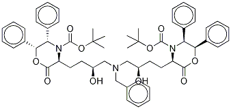 (3S,3'S,5S,5'S,6R,6'R)3,3'-[[(Phenylmethyl)imino]bis[(3S)-3-hydroxy-4,1-butanediyl]]bis[2-oxo-5,6-diphenyl-4-morpholinecarboxylic Acid Bis(tert-butyl) Ester CAS#: 869111-60-4