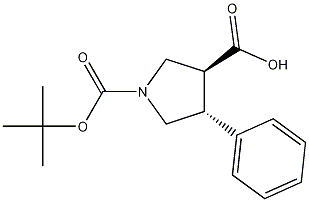 (3S,4R)-1-(tert-butoxycarbonyl)-4-phenylpyrrolidine-3-carboxylic acid CAS#: 884048-45-7