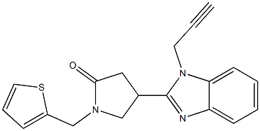 4-[1-(2-propynyl)-1H-benzimidazol-2-yl]-1-(2-thienylmethyl)-2-pyrrolidinone CAS#: 887348-08-5