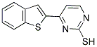 4-(1-BENZOTHIOPHEN-2-YL)-2-PYRIMIDINETHIOL CAS#: 866049-73-2