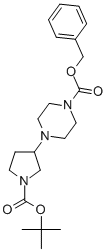 4-(1-BOC-PYRROLIDIN-3-YL)-1-CBZ-PIPERAZINE CAS#: 874218-27-6