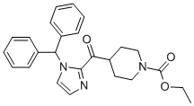 4-[[1-(DIPHENYLMETHYL)-1H-IMIDAZOL-2-YL]CARBONYL]-1-PIPERIDINECARBOXYLIC ACID, ETHYL ESTER CAS#: 844488-27-3