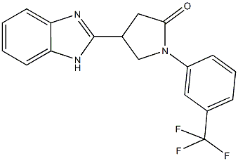 4-(1H-benzimidazol-2-yl)-1-[3-(trifluoromethyl)phenyl]-2-pyrrolidone CAS#: 847395-08-8