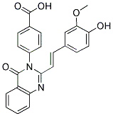 4-(2-[2-(4-HYDROXY-3-METHOXY-PHENYL)-VINYL]-4-OXO-4 H-QUINAZOLIN-3-YL)-BENZOIC ACID CAS#: 886503-95-3
