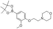 4-(2-[2-METHOXY-4-(4,4,5,5-TETRAMETHYL-[1,3,2]DIOXABOROLAN-2-YL)-PHENOXY]-ETHYL)-MORPHOLINE CAS#: 864754-10-9
