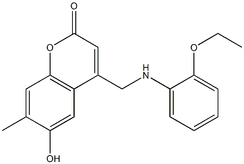 4-{[(2-ethoxyphenyl)amino]methyl}-6-hydroxy-7-methyl-2H-chromen-2-one CAS#: 859112-52-0