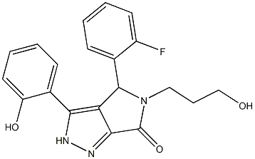4-(2-fluorophenyl)-3-(2-hydroxyphenyl)-5-(3-hydroxypropyl)-4,5-dihydropyrrolo[3,4-c]pyrazol-6(2H)-one CAS#: 880398-64-1