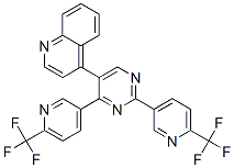 4-[2,4-BIS(6-(TRIFLUOROMETHYL)PYRIDIN-3-YL)PYRIMIDIN-5-YL]QUINOLINE CAS#: 887422-31-3