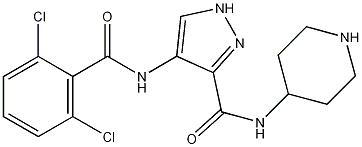 4-[(2,6-dichlorobenzoyl)amino]-N-4-piperidinyl1H-pyrazole-3-carboxamide CAS#: 844442-38-2