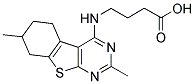 4-(2,7-DIMETHYL-5,6,7,8-TETRAHYDRO-BENZO[4,5]-THIENO[2,3-D]PYRIMIDIN-4-YLAMINO)-BUTYRIC ACID CAS#: 886499-60-1
