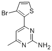 4-(3-BROMO-2-THIENYL)-6-METHYL-2-PYRIMIDINAMINE CAS#: 886360-55-0
