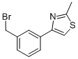 4-[3-(BROMOMETHYL)PHENYL]-2-METHYL-1,3-THIAZOLE CAS#: 852180-42-8