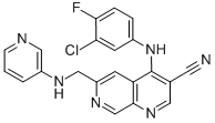 4-[(3-Chloro-4-fluorophenyl)amino]-6-[(3-pyridinylmethyl)amino]-1,7-naphthyridine-3-carbonitrile CAS#: 871307-18-5