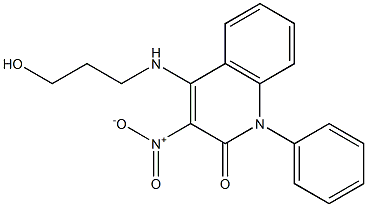 4-[(3-hydroxypropyl)amino]-3-nitro-1-phenyl-2(1H)-quinolinone CAS#: 886158-79-8
