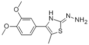 4-(3,4-DIMETHOXYPHENYL)-5-METHYL-2(3H)-THIAZOLONE HYDRAZONE CAS#: 886494-15-1