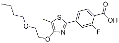 4-[4-(2-Butoxyethoxy-)-5-methyl-2-thiazolyl]-2-fluorobenzoicacid CAS#: 870773-76-5
