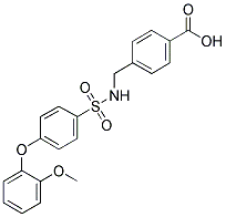4-[(([4-(2-METHOXYPHENOXY)PHENYL]SULFONYL)AMINO)METHYL]BENZOIC ACID CAS#: 885268-84-8