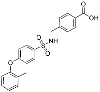 4-[(([4-(2-METHYLPHENOXY)PHENYL]SULFONYL)AMINO)METHYL]BENZOIC ACID CAS#: 885268-78-0