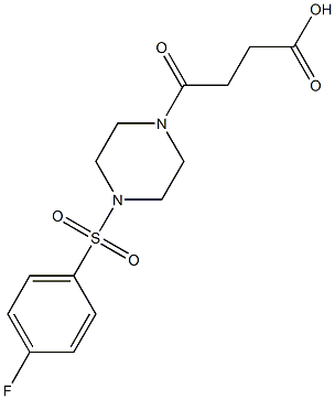 4-[4-(4-Fluoro-benzenesulfonyl)-piperazin-1-yl]-4-oxo-butyric acid CAS#: 893725-64-9
