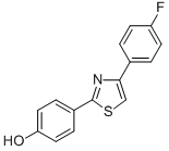 4-[4-(4-fluorophenyl)-1,3-thiazol-2-yl]phenol CAS#: 834885-07-3