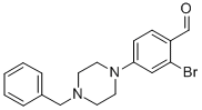4-(4-BENZYL-1-PIPERAZINO)-2-BROMO-BENZALDEHYDE CAS#: 883512-11-6