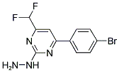 [4-(4-BROMO-PHENYL)-6-DIFLUOROMETHYL-PYRIMIDIN-2-YL]-HYDRAZINE CAS#: 862652-02-6