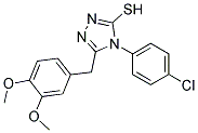 4-(4-CHLORO-PHENYL)-5-(3,4-DIMETHOXY-BENZYL)-4H-[1,2,4]TRIAZOLE-3-THIOL CAS#: 883019-23-6