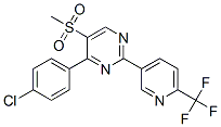 4-(4-CHLOROPHENYL)-5-(METHYLSULPHONYL)-2-[6-(TRIFLUOROMETHYL)PYRIDIN-3-YL]PYRIMIDINE CAS#: 887418-36-2