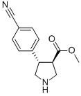 4-(4-CYANO-PHENYL)-PYRROLIDINE-3-CARBOXYLIC ACID METHYL ESTER CAS#: 885270-63-3