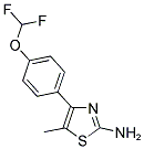 4-[4-(DIFLUOROMETHOXY)PHENYL]-5-METHYL-1,3-THIAZOL-2-AMINE CAS#: 869711-92-2