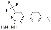 [4-(4-ETHYL-PHENYL)-6-TRIFLUOROMETHYL-PYRIMIDIN-2-YL]-HYDRAZINE CAS#: 861439-49-8