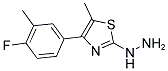 [4-(4-FLUORO-3-METHYL-PHENYL)-5-METHYL-THIAZOL-2-YL]-HYDRAZINE CAS#: 886494-25-3