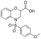 4-[(4-METHOXYPHENYL)SULFONYL]-3,4-DIHYDRO-2H-1,4-BENZOXAZINE-2-CARBOXYLIC ACID CAS#: 866041-07-8