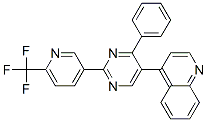 4-[4-PHENYL-2-(6-(TRIFLUOROMETHYL)PYRIDIN-3-YL)PYRIMIDIN-5-YL]QUINOLINE CAS#: 887421-69-4