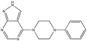 4-(4-phenylpiperazin-1-yl)-2H-pyrazolo[3,4-d]pyrimidine CAS#: 871335-81-8