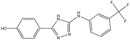 4-(5-(3-(TRIFLUOROMETHYL)PHENYLAMINO)-4H-1,2,4-TRIAZOL-3-YL)PHENOL CAS#: 877874-79-8
