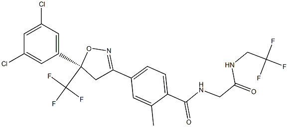 4-5R-5-35-dichlorophenyl-5-trifluoromethyl-4H-12-oxazol-3-yl-2-methyl-N-2-oxo-2-222-trifluoroethylaminoethylbenzamide-CAS-864731-61-3