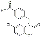 4-[(6-Chloro-2,3-dihydro-3-oxobenzo[b][1,4]oxazin-4-yl)methyl]benzoic acid, 4-(4-Carboxybenzyl)-6-chloro-2,3-dihydro-3-oxo-4H-1,4-benzoxazine CAS#: 874605-63-7