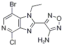 4-(7-bromo-4-chloro-1-ethyl-1H-imidazo[4,5-c]pyridin-2-yl)-1,2,5-oxadiazol-3-amine CAS#: 842144-07-4
